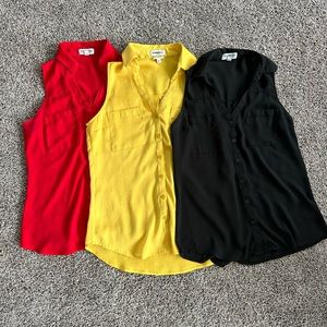 Express sleeveless portofino set - yellow, red, black Size XS